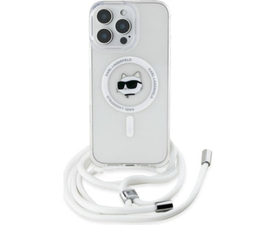 Karl Lagerfeld KLHMP16XHCCHNT Aizsargapvalks priekš iPhone 16 Pro Max 6.9" transparent IML Choupette Head & Cord Neoriģinālie Maciņi
