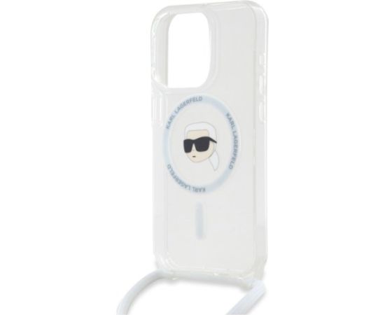 Karl Lagerfeld KLHMP16XHCKHNT Crossbody IML Karl Head M Aizsargapvalks priekš iPhone 16 Pro Max 6.9" / caurspīdīgs Neoriģinālie Maciņi