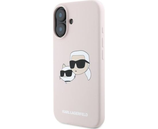 Karl Lagerfeld KLHMP16MSKCHPPLP Aizsargapvalks priekš iPhone 16 Plus 6.7" / rozā Neoriģinālie Maciņi