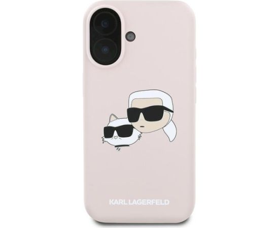 Karl Lagerfeld KLHMP16MSKCHPPLP Aizsargapvalks priekš iPhone 16 Plus 6.7" / rozā Neoriģinālie Maciņi