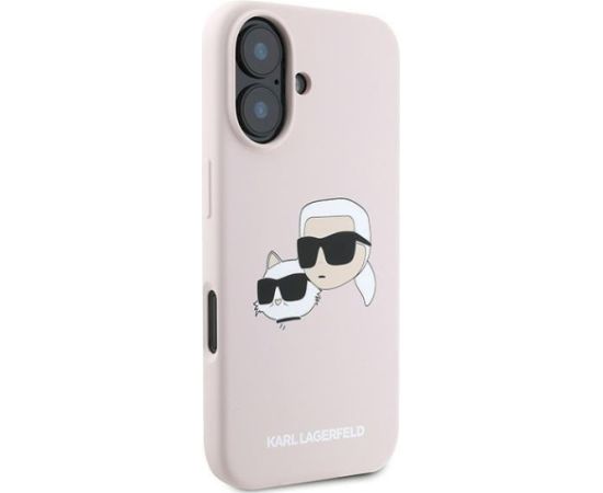 Karl Lagerfeld KLHMP16MSKCHPPLP Aizsargapvalks priekš iPhone 16 Plus 6.7" / rozā Neoriģinālie Maciņi