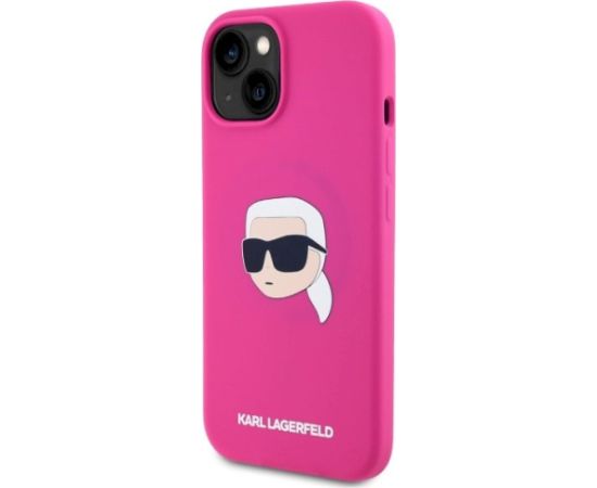 Karl Lagerfeld KLHMP15SSKHPPLF Aizsargapvalks priekš iPhone 15 6.1" / fuksijas Neoriģinālie Maciņi