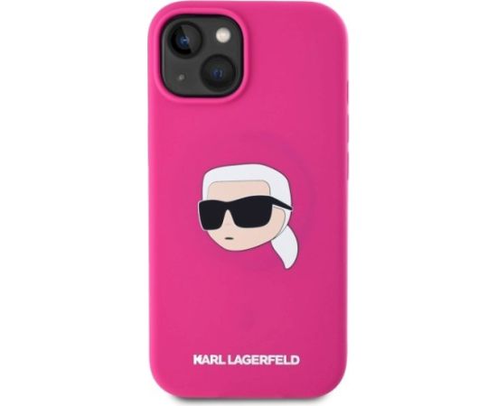 Karl Lagerfeld KLHMP15SSKHPPLF Aizsargapvalks priekš iPhone 15 6.1" / fuksijas Neoriģinālie Maciņi