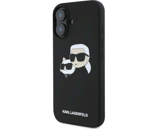 Karl Lagerfeld KLHMP16MSKCHPPLK Aizsargapvalks priekš iPhone 16 Plus 6.7" / melns Neoriģinālie Maciņi