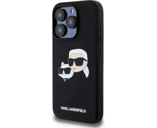Karl Lagerfeld KLHMP15LSKCHPPLK Aizsargapvalks priekš iPhone 15 Pro 6.1" / melns Neoriģinālie Maciņi