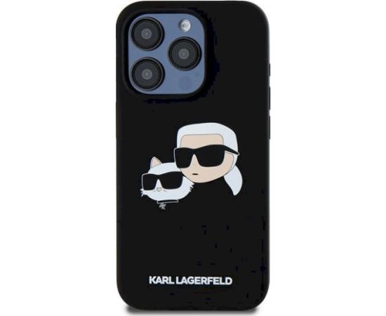 Karl Lagerfeld KLHMP15LSKCHPPLK Aizsargapvalks priekš iPhone 15 Pro 6.1" / melns Neoriģinālie Maciņi
