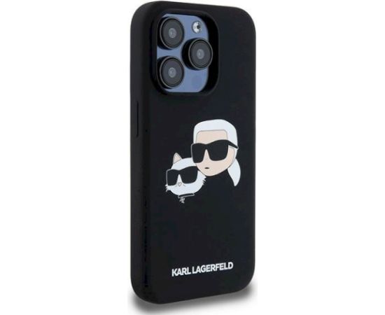 Karl Lagerfeld KLHMP15LSKCHPPLK Aizsargapvalks priekš iPhone 15 Pro 6.1" / melns Neoriģinālie Maciņi