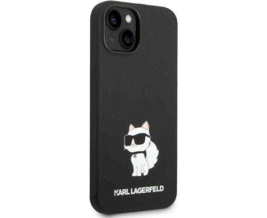 Karl Lagerfeld KLHMP14MSNCHBCK Silicone Choupette MagSafe Aizsargapvalks priekš iPhone 14 Plus/15 Plus 6.7" / melns Neoriģinālie Maciņi