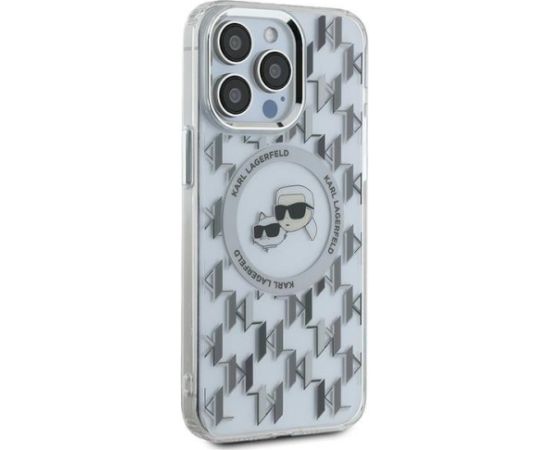 Karl Lagerfeld KLHMP15LHMCKMHT IML Monogram Karl&Choupet Aizsargapvalks priekš iPhone 15 Pro 6.1" / caurspīdīgs Neoriģinālie Maciņi