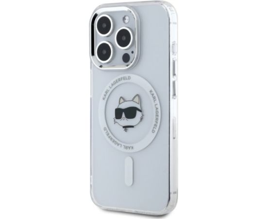 Karl Lagerfeld KLHMP15LHLSCHH Aizsargapvalks priekš iPhone 15 Pro 6.1" / balts Neoriģinālie Maciņi