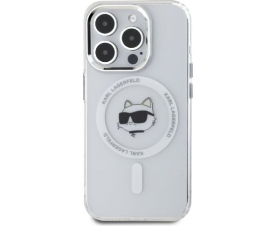 Karl Lagerfeld KLHMP15LHLSCHH Aizsargapvalks priekš iPhone 15 Pro 6.1" / balts Neoriģinālie Maciņi