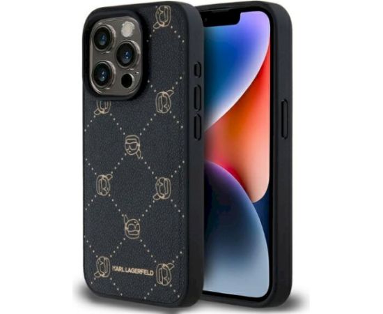 Karl Lagerfeld KLHMP15LPGKHPHK Magsafe Karl Head Aizsargapvalks priekš iPhone 15 Pro 6.1" / melns Neoriģinālie Maciņi