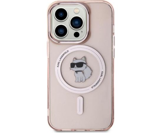 Karl Lagerfeld KLHMP14XHFCCNOP Aizsargapvalks priekš iPhone 14 Pro Max 6.7" / rozā Neoriģinālie Maciņi