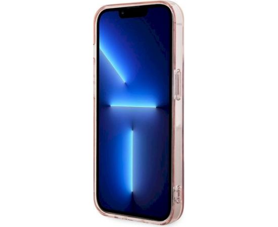 Karl Lagerfeld KLHMP14XHFCCNOP Aizsargapvalks priekš iPhone 14 Pro Max 6.7" / rozā Neoriģinālie Maciņi