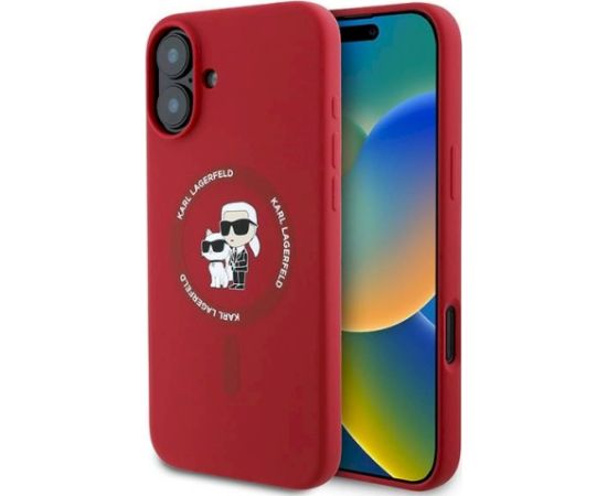 Karl Lagerfeld KLHMP16MSCMKCRHR Aizsargapvalks priekš iPhone 16 Plus 6.7" / sarkans Neoriģinālie Maciņi