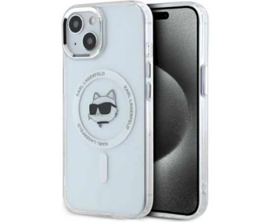 Karl Lagerfeld KLHMP15MHLSCHH Aizsargapvalks priekš iPhone 15 Plus 6.7" / balts Neoriģinālie Maciņi