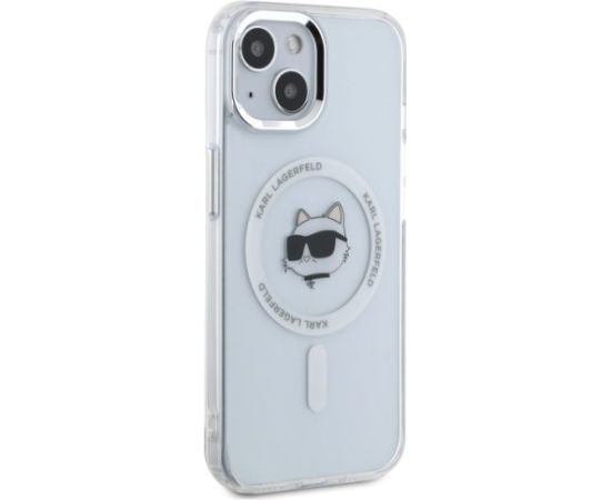 Karl Lagerfeld KLHMP15MHLSCHH Aizsargapvalks priekš iPhone 15 Plus 6.7" / balts Neoriģinālie Maciņi