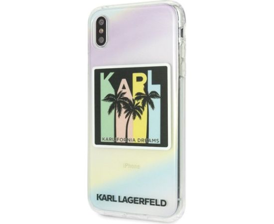 Karl Lagerfeld KLHCI65IRKD Kalifornia Dreams Aizsargapvalks priekš iPhone Xs Max Neoriģinālie Maciņi