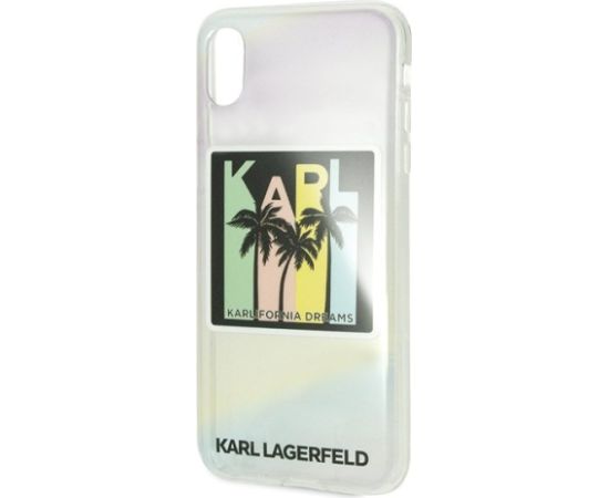 Karl Lagerfeld KLHCI65IRKD Kalifornia Dreams Aizsargapvalks priekš iPhone Xs Max Neoriģinālie Maciņi