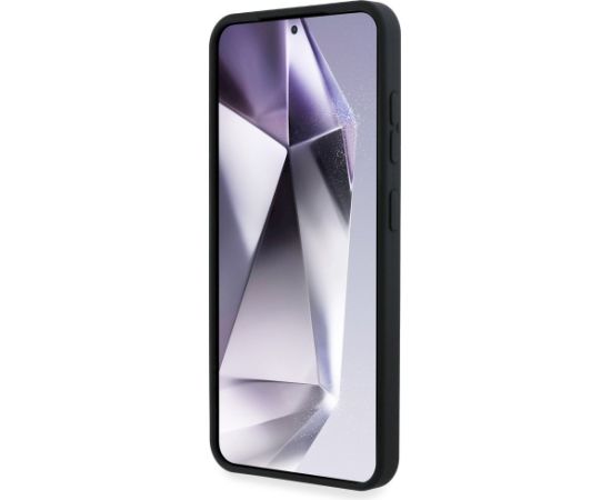 Case Karl Lagerfeld Silicone Metal Signature Logo Aizsargapvalks priekš Samsung Galaxy S25 / melns Neoriģinālie Maciņi