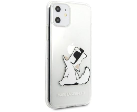 Karl Lagerfeld KLHCN61CFNRC Choupette Fun Aizsargapvalks priekš iPhone 11 6,1"/XR / caurspīdīgs Neoriģinālie Maciņi