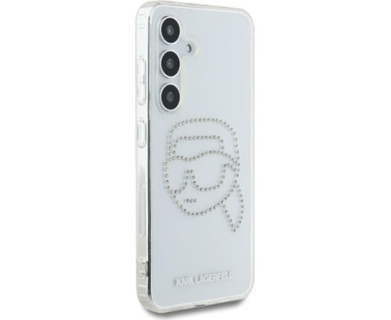 Karl Lagerfeld Rhinestones Karl Head Logo Aizsargapvalks priekš Samsung Galaxy S25 / caurspīdīgs Neoriģinālie Maciņi
