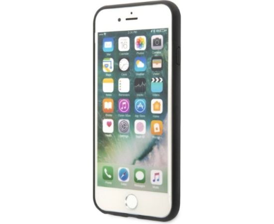 Karl Lagerfeld KLHCI8SAKICKCBK Hardcase Saffiano Karl&Cho Aizsargapvalks priekš iPhone 7/8 / SE 2020 / SE 2022 / melns Neoriģinālie Maciņi