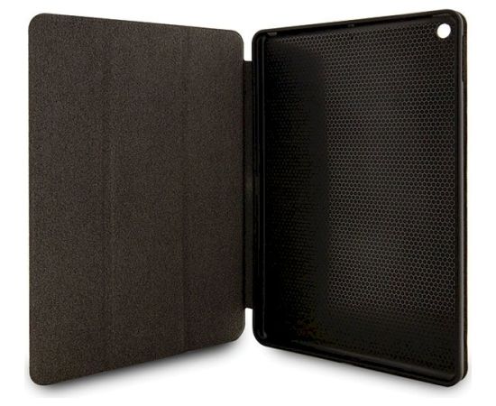 Karl Lagerfeld KLFC10SAKHPKK Aizsargapvalks priekš iPad 10.2" Folio Magnet Allover Cover Saffiano Monogram Iko / melns Maki Planšetdatoriem