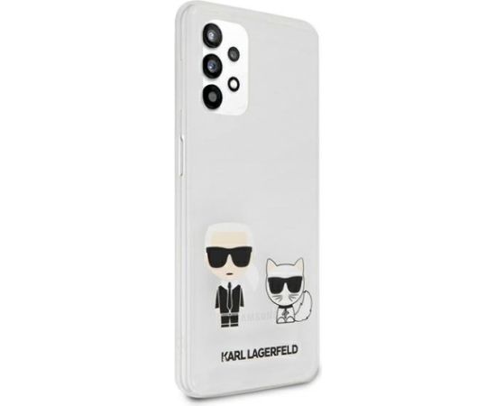 Karl Lagerfeld KLHCA32CKTR A326 A32 5G hardcase Aizsargapvalks priekš Karl & Choupette / caurspīdīgs Neoriģinālie Maciņi