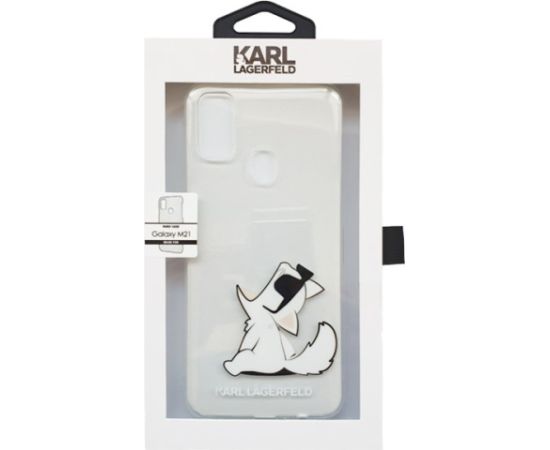 Karl Lagerfeld KLHCM21CFNRC M21 M215 Aizsargapvalks priekš Choupette Fun / caurspīdīgs Neoriģinālie Maciņi