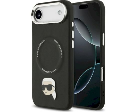 Karl Lagerfeld Karl Pin MagSafe Case Aizsargapvalks priekš iPhone Air / melns Neoriģinālie Maciņi