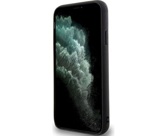 Karl Lagerfeld KLHCN613DMKRLK Aizsargapvalks priekš iPhone 11/Xr 6.1" Hardcase 3D Rubber Multi Logo / melns Neoriģinālie Maciņi
