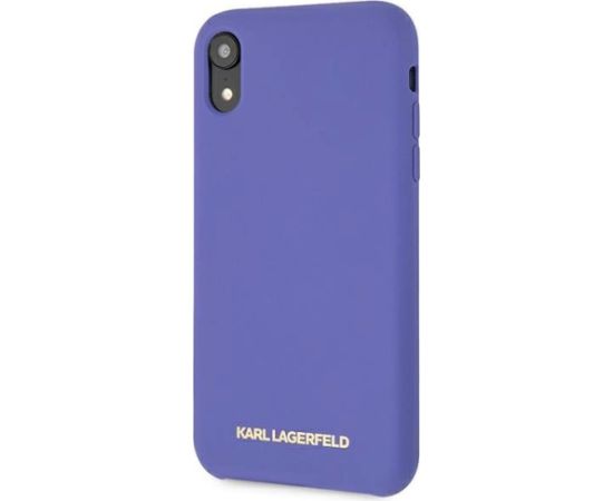 Karl Lagerfeld KLHCI61SLVOG Aizsargapvalks priekš iPhone Xr Silicone / violets Neoriģinālie Maciņi