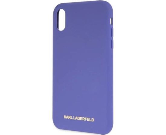 Karl Lagerfeld KLHCI61SLVOG Aizsargapvalks priekš iPhone Xr Silicone / violets Neoriģinālie Maciņi