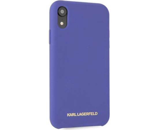 Karl Lagerfeld KLHCI61SLVOG Aizsargapvalks priekš iPhone Xr Silicone / violets Neoriģinālie Maciņi