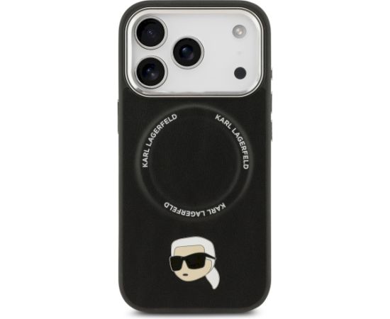 Karl Lagerfeld Karl Pin MagSafe Case Aizsargapvalks priekš iPhone 17 Pro / melns Neoriģinālie Maciņi