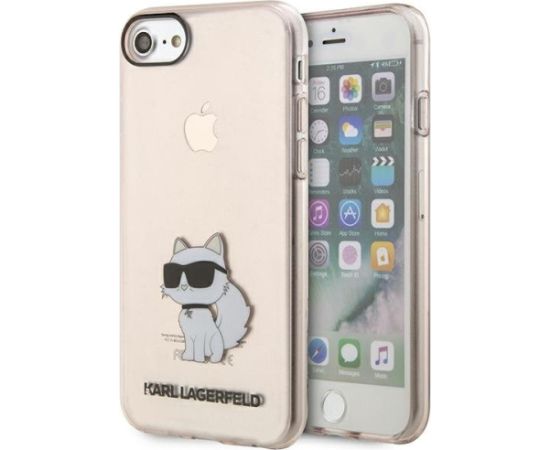 Karl Lagerfeld KLHCI8HNCHTCP Ikonik Choupette Aizsargapvalks priekš iPhone 7/8/SE 2020 / SE 2022 / rozā Neoriģinālie Maciņi