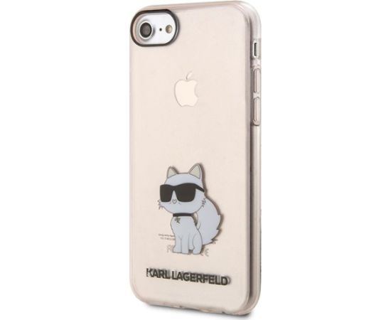 Karl Lagerfeld KLHCI8HNCHTCP Ikonik Choupette Aizsargapvalks priekš iPhone 7/8/SE 2020 / SE 2022 / rozā Neoriģinālie Maciņi
