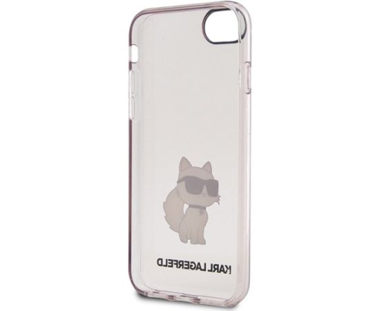 Karl Lagerfeld KLHCI8HNCHTCP Ikonik Choupette Aizsargapvalks priekš iPhone 7/8/SE 2020 / SE 2022 / rozā Neoriģinālie Maciņi