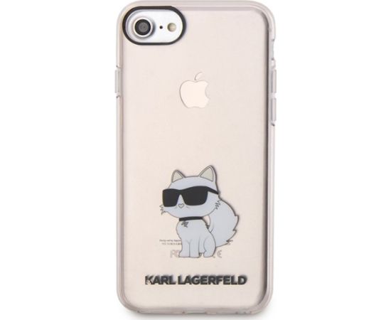 Karl Lagerfeld KLHCI8HNCHTCP Ikonik Choupette Aizsargapvalks priekš iPhone 7/8/SE 2020 / SE 2022 / rozā Neoriģinālie Maciņi