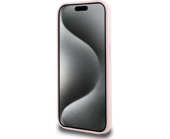 Karl Lagerfeld Silicone Karl&Choupette MagSafe Case Aizsargapvalks priekš iPhone 14 Pro Max / rozā Neoriģinālie Maciņi