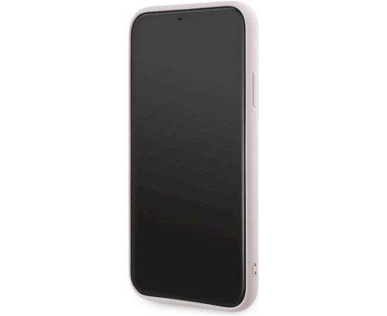 Karl Lagerfeld KLHCN61PQDSMGP Diagonal Quilted Script Aizsargapvalks priekš iPhone 11 / Xr 6.1" / rozā Neoriģinālie Maciņi