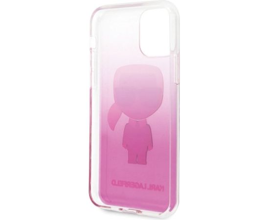 Karl Lagerfeld KLHCN58TRDFKPI Aizsargapvalks priekš iPhone 11 Pro / rozā gradients Neoriģinālie Maciņi