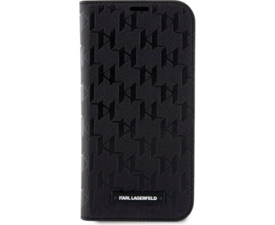 Karl Lagerfeld KLBKP14LSAKLHPK Book Case Planšetdatoru maciņš priekš iPhone 14 Pro 6.1" / melns Neoriģinālie Maciņi