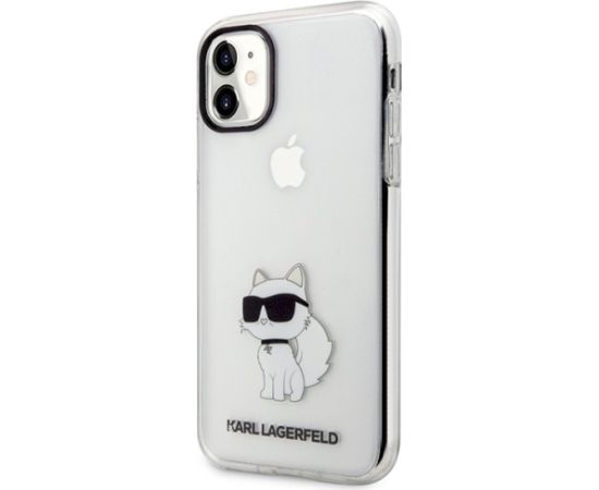 Karl Lagerfeld KLHCN61HNCHTCT Hardcase Ikonik Choupette Aizsargapvalks priekš iPhone 11/Xr 6,1" / caurspīdīgs Neoriģinālie Maciņi