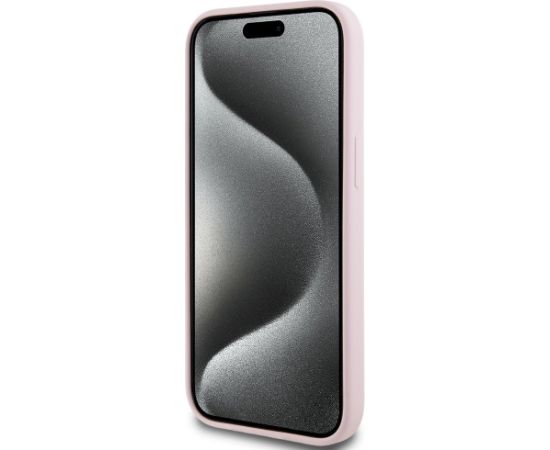 Karl Lagerfeld Silicone Karl&Choupette MagSafe Case Aizsargapvalks priekš iPhone 15 Plus / rozā Neoriģinālie Maciņi