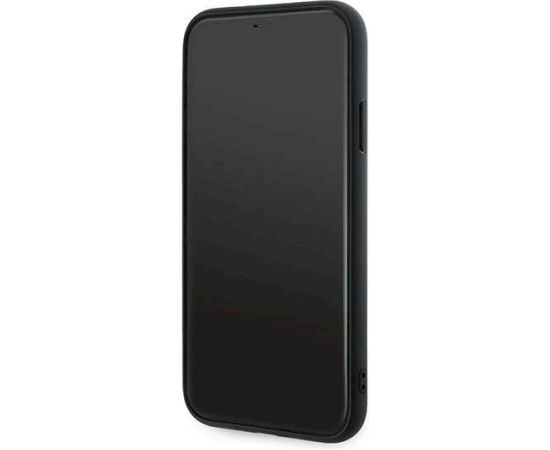 Karl Lagerfeld KLHCN61PQDSMGK Diagonal Quilted Script Aizsargapvalks priekš iPhone 11 / Xr 6.1" / melns Neoriģinālie Maciņi