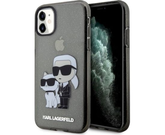Karl Lagerfeld KLHCN61HNKCTGK Aizsargapvalks priekš iPhone 11/XR 6,1" / melns Neoriģinālie Maciņi