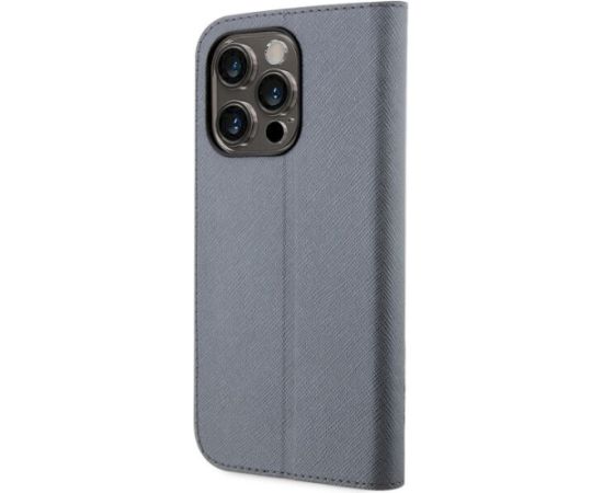 Karl Lagerfeld KLBKP14LSANKCPG Planšetdatoru maciņš priekš iPhone 14 Pro 6.1" / sudrabains Neoriģinālie Maciņi