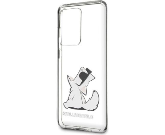 Karl Lagerfeld KLHCS69CFNRC Choupette Fun Aizsargapvalks priekš Samsung Galaxy S20 Ultra G988 / caurspīdīgs Neoriģinālie Maciņi